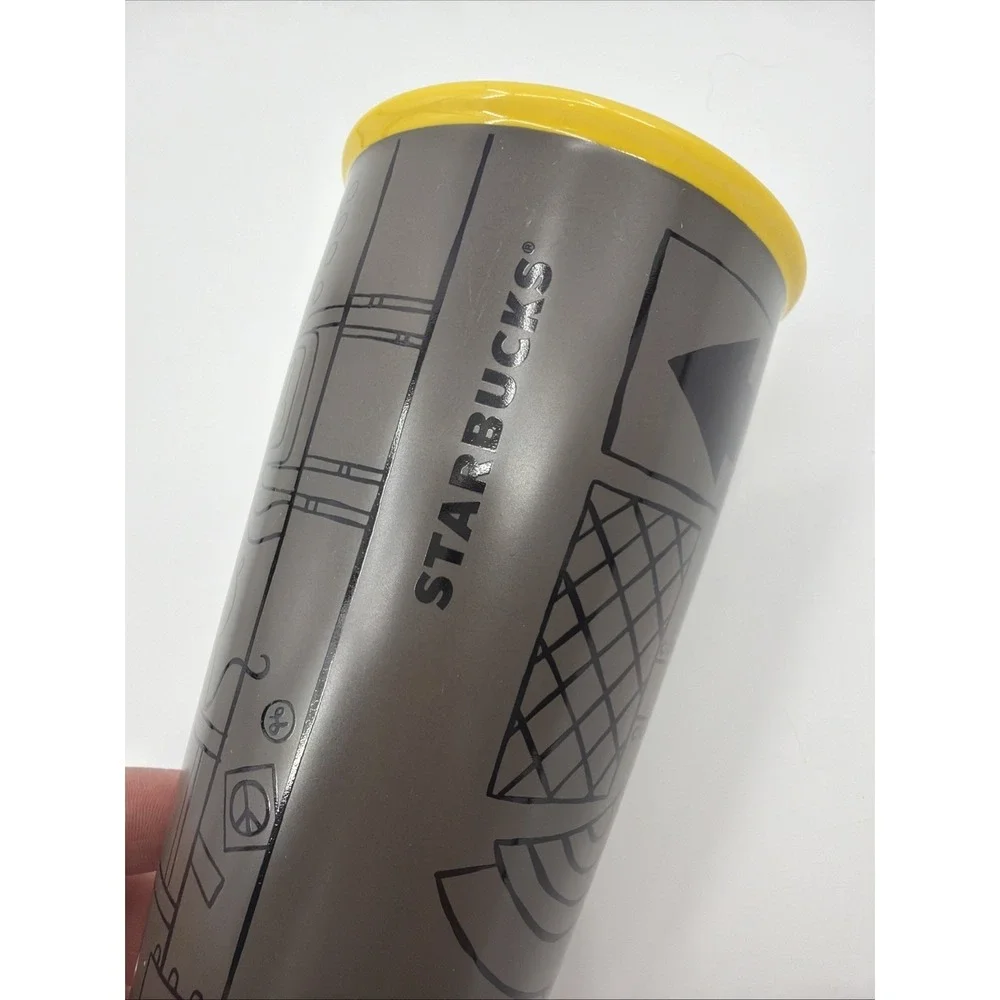 Starbucks Times Square  Cup 12 Oz NYC Ceramic Tumbler Limited Edition